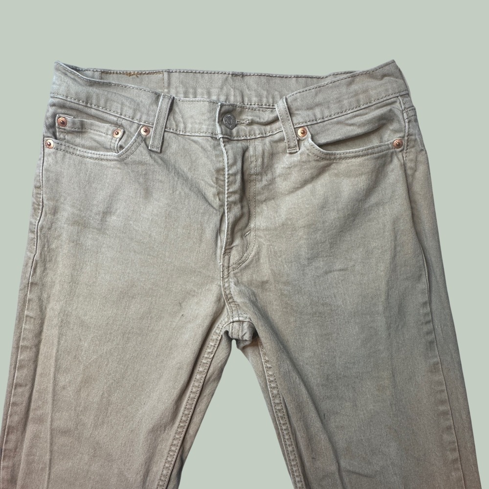 Levi's 511 Pants Mens 30x32 Slim Fit Tan Khaki Stretch Workwear 04511-5878